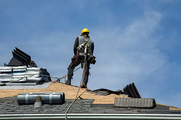 Professional Roofing technician working in Crum, WV